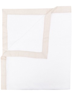 Brunello Cucinelli Kids одеяло с контрастной отделкой