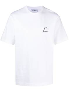 Etudes футболка с вышитым логотипом