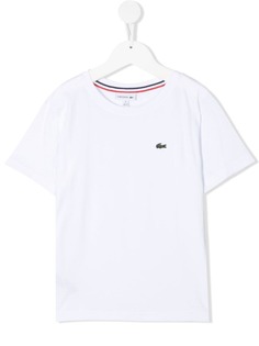 Lacoste Kids футболка с вышитым логотипом