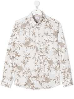 Brunello Cucinelli Kids рубашка с принтом