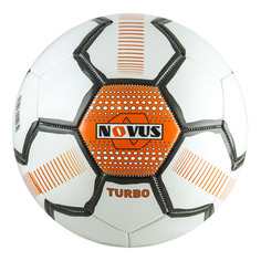 Мяч футбольный Novus Turbo, для газона, 5-й размер, белый/черный [00-00002286]