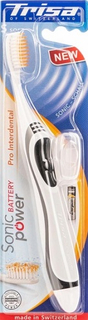 Электрическая зубная щетка TRISA Sonicpower Battery Grey (661945-Gr)
