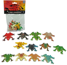 Детский игровой набор 1toy "В мире животных: Лягушки", 12 шт (Т50502)