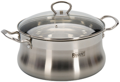 Кастрюля с крышкой REGENT-INOX 93-BEv-03 Bella, 2,6 л, 18*10 см