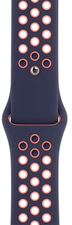 Ремешок Apple для Apple Watch 44mm Blue Black/Bright Mango Nike Sport Band (MG3X3ZM/A)