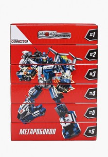 Конструктор 1Toy Blockformers Connector, "Мегаробокоп", 6 шт.