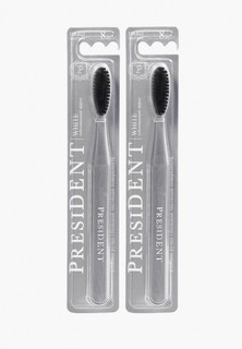 Комплект зубных щеток President White 8 мил(2 штуки в наборе)