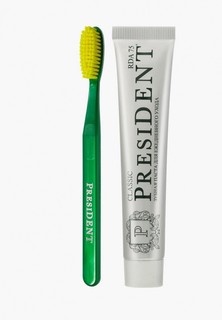 Набор для ухода за полостью рта President Classic (75 RDA) 75 мл + зубная щётка 7 мил