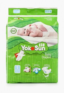 Подгузники Yokosun Eco, размер М (5-10 кг), 60 шт