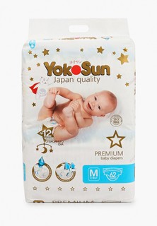 Подгузники Yokosun Premium, M (5-10 кг) 62 шт