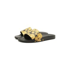 Кожаные шлепанцы Versace