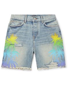 Джинсовые бермуды Amiri