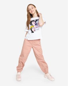 Розовые джинсы Jogger для девочки Gloria Jeans