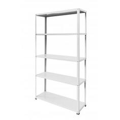 Стеллаж Ar Shelving Coolour Blanco 5 полок 30х90х175 см, металл оцинкованный