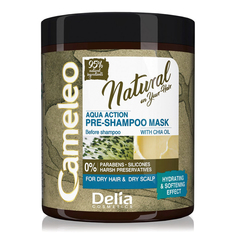 Маска перед использованием шампуня Cameleo Natural Aqua Action Pre-Mask с маслом чиа 250 мл Delia Cosmetics