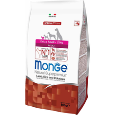 Корм для собак Monge Speciality Line Extra Small Adult Lamb Rice And Potatoes 800 г