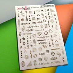 DartNails, Стикер «Геометрия» №023, фольгированный