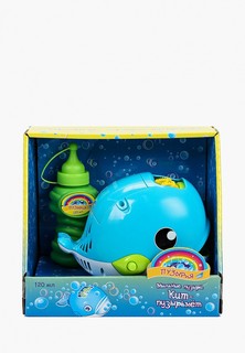 Набор игровой Dream Makers Для пускания мыльных пузырей, "Кит-пузырьмет", игрушка 12х16х10 см и флакон с раствором 120 мл
