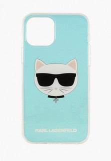 Чехол для iPhone Karl Lagerfeld 12 mini (5.4), PC/TPU Choupettes head Iridescent