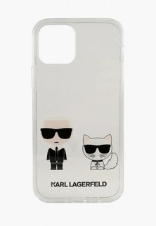 Чехол для iPhone Karl Lagerfeld 12 Pro Max (6.7), PC/TPU Ikonik Karl & Choupette Transp