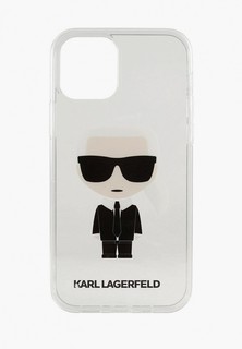 Чехол для iPhone Karl Lagerfeld 12/12 Pro (6.1), PC/TPU Ikonik Karl Transparent