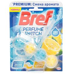 Подвеска для унитаза Bref Perfume Switch Морская свежесть и цитрус, 50 г
