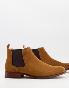 Светло-коричневые замшевые ботинки челси Office Barkley-Коричневый цвет