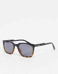 Мужские солнцезащитные очки в стиле ретро в оправе черного цвета с черепаховым переходом Quay Legacy-Черный цвет