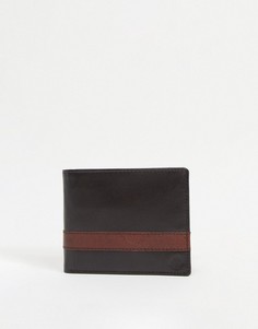 Кожаный бумажник Silver Street-Коричневый цвет