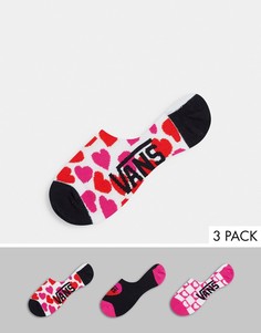 Набор из 3 пар разноцветных носков с сердечками Vans Lola Hearts Canoodle-Многоцветный