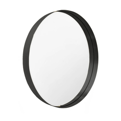 Зеркало настенное круглое 70 см (ifdecor) черный 70.0x70.0x3.0 см.