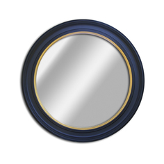 Настенное зеркало зарин 60*60 (ifdecor) синий 60.0x60.0x4.0 см.