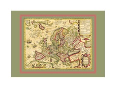 Картина новая европа (карта успеха) мультиколор 64x44 см.
