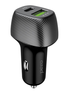 Зарядное устройство Pero AC03 1xUSB Fast Charge + PD 36W AC03BL ПЕРО