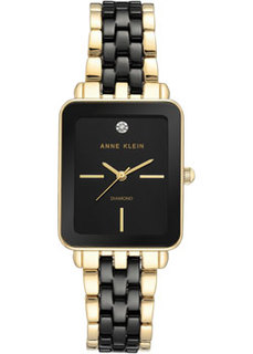 fashion наручные женские часы Anne Klein 3668BKGB. Коллекция Diamond