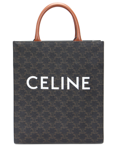 Сумка кожаная с логотипом Celine