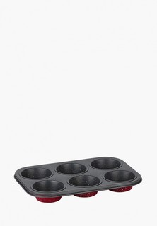 Форма для выпечки Moulin Villa кексов "Raspberry" на 6 шт. 26,7x18.6x3cм