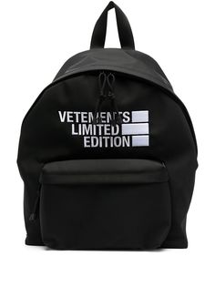 VETEMENTS рюкзак с вышитым логотипом