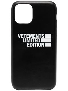 VETEMENTS чехол для iPhone 11 Pro с логотипом