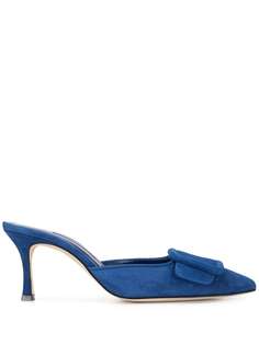 Manolo Blahnik мюли с пряжкой