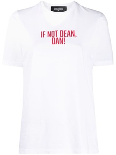 Dsquared2 футболка с короткими рукавами и надписью