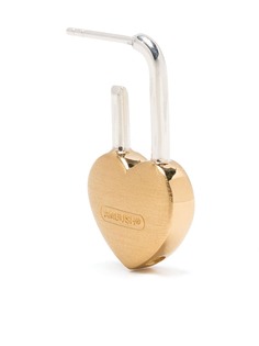 AMBUSH маленькая серьга Heart Padlock