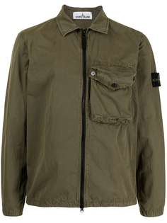 Stone Island куртка-рубашка с карманом