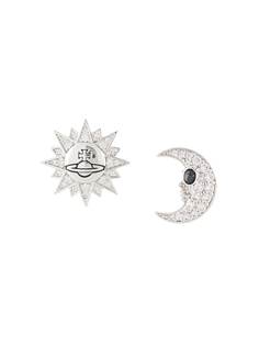 Vivienne Westwood серьги-гвоздики Sun Moon