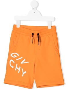 Givenchy Kids шорты с кулиской и логотипом
