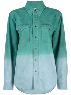 Isabel Marant Étoile рубашка с эффектом омбре