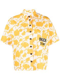 Erika Cavallini рубашка с цветочным принтом