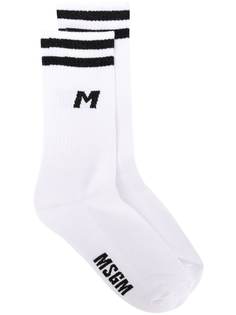MSGM носки с принтом логотипа
