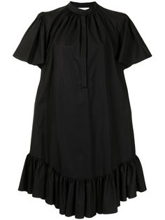 Alexander McQueen платье-рубашка с оборками и короткими рукавами