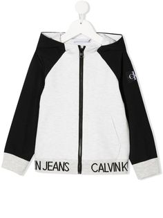 Calvin Klein Kids двухцветное худи на молнии